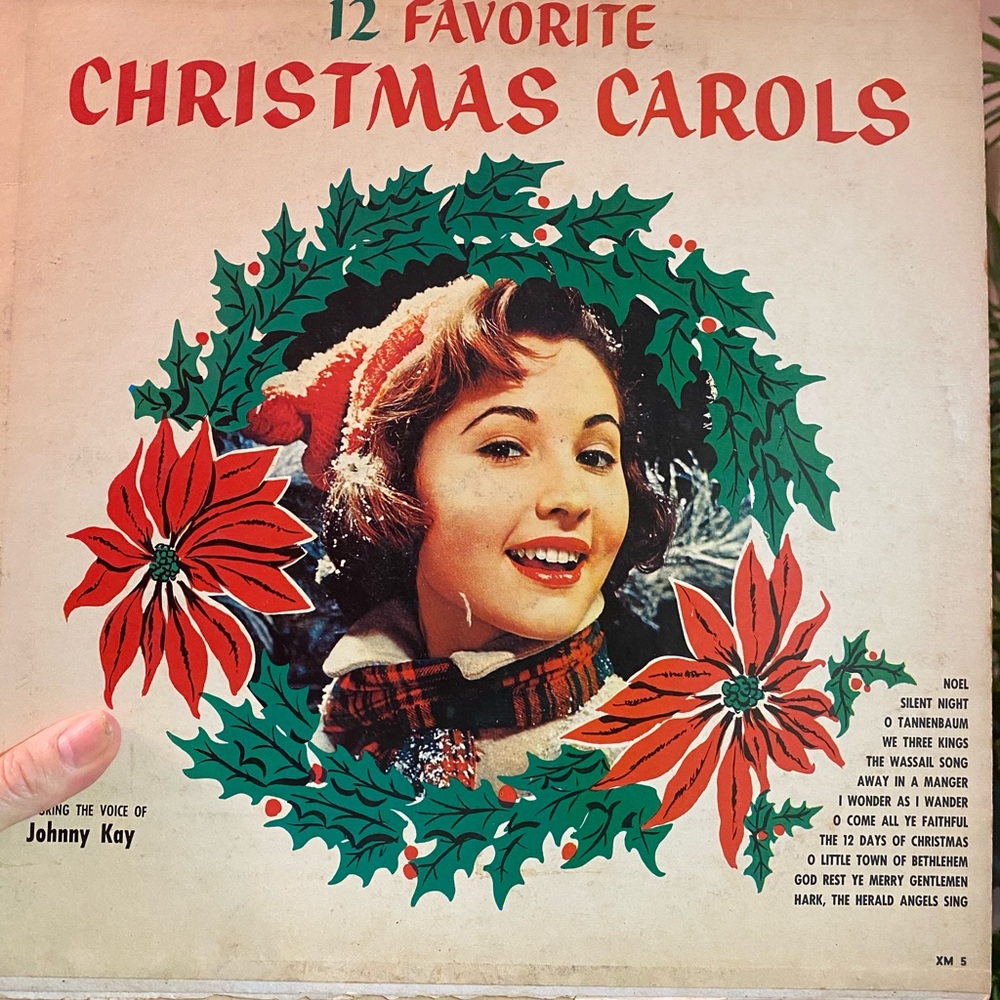 Johnny Kay 12 Favorite Christmas Carols Vintage LP